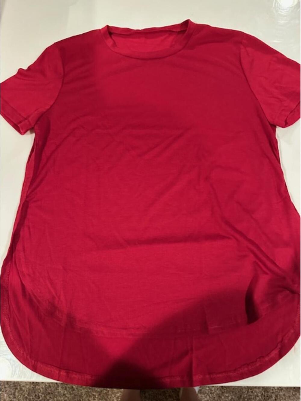 Casual Short Sleeve TShirt (Red)